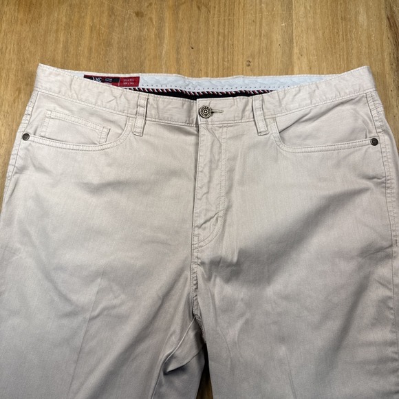 Johnston And Murphy XC4 Extreme Comfort Slim Fit Khaki Golf Pants 36x34 Coolmax - Picture 3 of 13